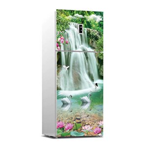 Buzdolabı Sticker Kaplama Dolap Kaplama Etiketi Şelale Manzara
