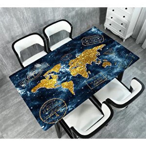 Masa Kaplama Folyosu Mobilya Masa Kaplama Folyoları Altın Dünya Haritası