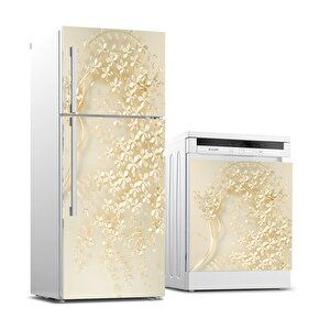 Buzdolabı Ve Bulaşık Makinası Beyaz Eşya Sticker Kaplama 3d Sakura