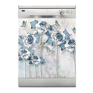 Bulaşık Makinesi Sticker Kaplama Beyaz Eşya Kaplama Gül Kurusu