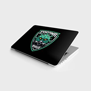 Laptop Sticker Bilgisayar Notebook Pc Kaplama Etiketi Coranavirüs