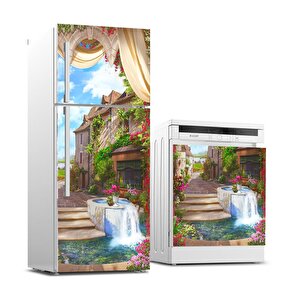Buzdolabı Ve Bulaşık Makinası Beyaz Eşya Sticker Kaplama İtalya Eski Ev