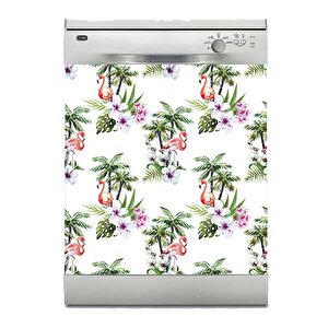 Bulaşık Makinesi Sticker Kaplama Beyaz Eşya Kaplama Flamingo