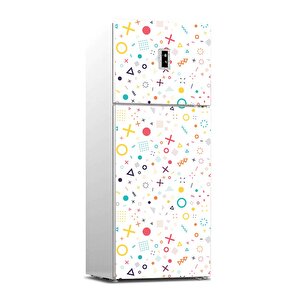 Buzdolabı Sticker Kaplama Dolap Kaplama Etiketi Geometrik Şekiller