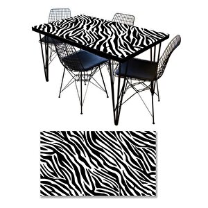 Masa Kaplama Folyosu Mobilya Masa Kaplama Folyoları Zebra Desen