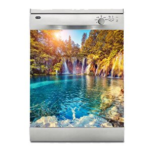 Bulaşık Makinesi Sticker Kaplama Beyaz Eşya Kaplama 3d Şelale