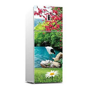 Buzdolabı Sticker Kaplama Dolap Kaplama Etiketi Papatya Kuğu