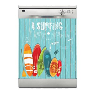 Bulaşık Makinesi Sticker Kaplama Beyaz Eşya Kaplama Surfing
