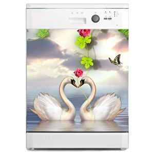 Bulaşık Makinesi Sticker Kaplama Beyaz Eşya Kaplama Modern Gölet
