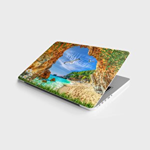 Laptop Sticker Bilgisayar Notebook Pc Kaplama Etiketi Taş Kemer Deniz