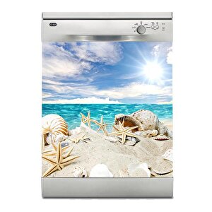 Bulaşık Makinesi Sticker Kaplama Beyaz Eşya Kaplama Seashells