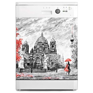 Bulaşık Makinesi Sticker Kaplama Beyaz Eşya Kaplama Berlin Yağlıboya