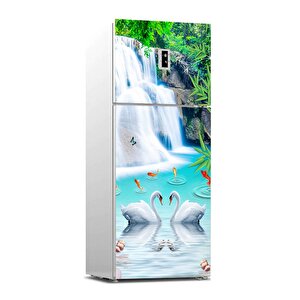 Buzdolabı Sticker Kaplama Dolap Kaplama Etiketi 3d Doğal Şelale
