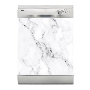 Bulaşık Makinesi Sticker Kaplama Beyaz Eşya Kaplama Beyaz Mermer Nature
