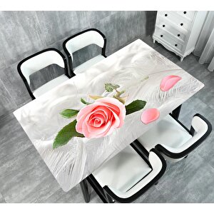 Masa Kaplama Folyosu Mobilya Masa Kaplama Folyoları Tüy Pembe Gül