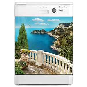 Bulaşık Makinesi Sticker Kaplama Beyaz Eşya Kaplama Balkon Deniz