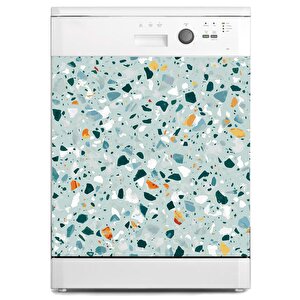 Bulaşık Makinesi Sticker Kaplama Beyaz Eşya Kaplama Terrazzo