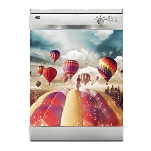 Bulaşık Makinesi Sticker Kaplama Beyaz Eşya Kaplama Balonlar