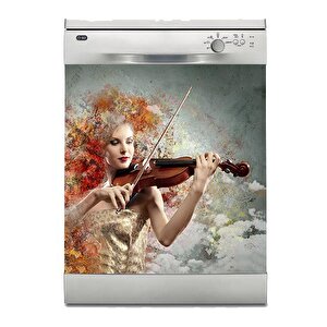 Bulaşık Makinesi Sticker Kaplama Beyaz Eşya Kaplama Keman Güzellik