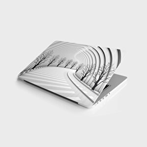Laptop Sticker Bilgisayar Notebook Pc Kaplama Etiketi 3d Yol Ağaç