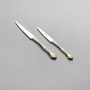 Nehir Lalezar Altın Çatal Kaşık Bıçak Takımı 89 Parça Kutulu