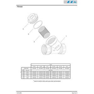 Eca 1 Filtre  601010003