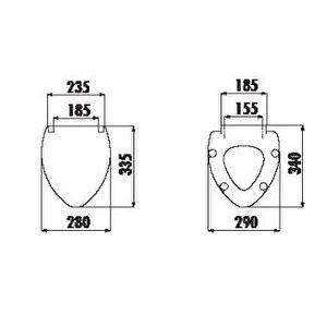 Çocuk Metal Menteşeli Klozet Kapağı Kc0802.01