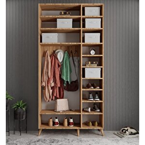 Açelya Portmanto Vestiyer Çam Beyaz 105 Cm M5 Montaj Dahil