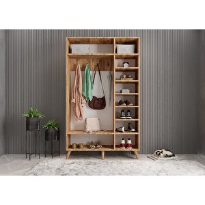 Açelya Portmanto Vestiyer Çam Beyaz M4 120cm Montaj Dahil