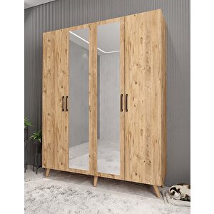 Açelya Portmanto Vestiyer Ayakkabılık Çam M2 160cm Montaj Dahil