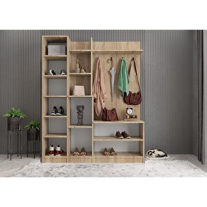 Çizgi Portmanto Meşe 140cm Montaj Dahil
