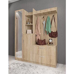 Çizgi Portmanto Meşe 140cm Montaj Dahil