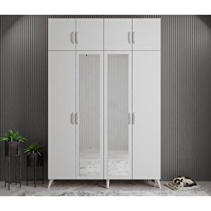 Açelya Portmanto Vestiyer Beyaz 180cm M8 Montaj Dahil