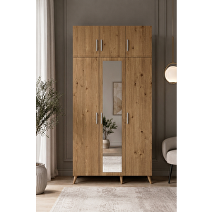 Açelya Portmanto Vestiyer Çam 105 Cm M5 Montaj Dahil