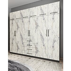 Biray 12 Kapaklı Gardırop Dolap Fbmd 208cm Montaj Dahil
