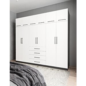 Biray 12 Kapaklı Gardırop Dolap Fb 208cm Montaj Dahil