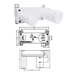 Eca Tiera Ankastre Lavabo Bataryası Set/çift Rozet (102167605-kk+102166601)