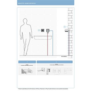 Eca Tiera Ankastre Lavabo Bataryası Set/çift Rozet (102167605-kk+102166601)