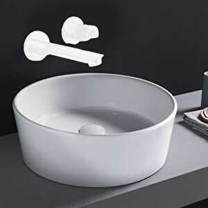 Eca Myra Ankastre Lavabo Bataryası Set Çift Rozet - 102167603c4-yy+102166601c4