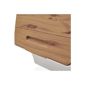 Motek Patateslik Soğanlık Tekerlekli Organızer Eşya Ve Erzak Kutusu 3x33 Lt-mt05 Bambu+krem