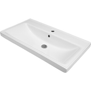 Karen Banyo Tuana Banyo Dolabı Seti 80 Cm, Mat Antrasit, Lavabo Dahil, Lavabolu
