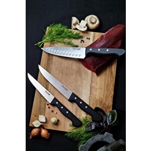Cut 4 Chef's Daily Use Şef Ve Et Mutfak Bıçak Seti 17,5 Cm 15,5 Cm Ve 13 Cm St-400.008 - St-400.010 - St-400.011