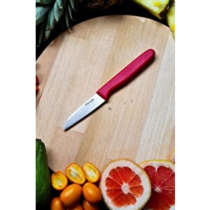 Stevig Solid Meyve Bıçağı Kırmızı 7,5 Cm St-400.005