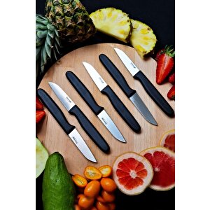 Cut 4 Fruit 6’lı Meyve Bıçak Seti Siyah St-403
