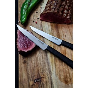 Cut 4 Steak Biftek Bıçağı Seti 2 Parça Siyah 12 Cm St-400.007