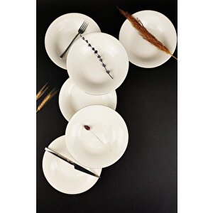 6’lı Gold Rim Istanbul Porselen Çukur Tabak Yemek Tabağı Seti 21 Cm Altın – Tl4036341 C320.003