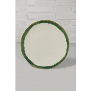 Digithome Line 6’lı Porselen Pasta Tabağı 21 Cm Yeşil – Tl4017357