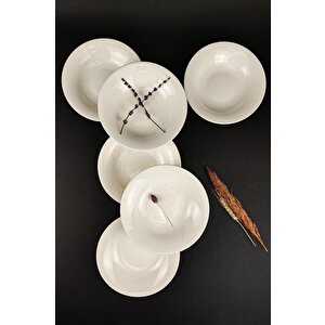 Digithome 6'lı Istanbul Form Porselen Çukur Tabak Yemek Tabağı Seti 20 Cm Krem – Tl4034361 C320.003