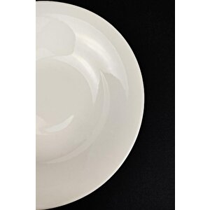 Digithome 6'lı Istanbul Form Porselen Çukur Tabak Yemek Tabağı Seti 20 Cm Krem – Tl4034361 C320.003