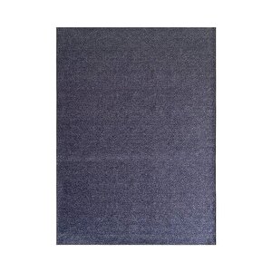 Modern Şönil Dokuma Halı Salon Halısı Kaymaz Tabanlı Koyu Gri Halı 80x150 cm